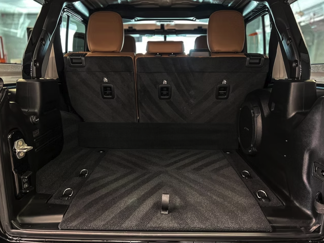 Clean vehicle cargo area and interior detail