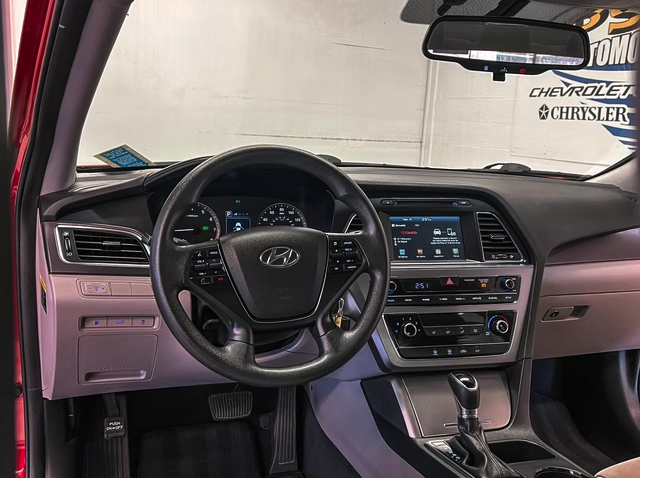 Clean Hyundai dashboard and cabin interior