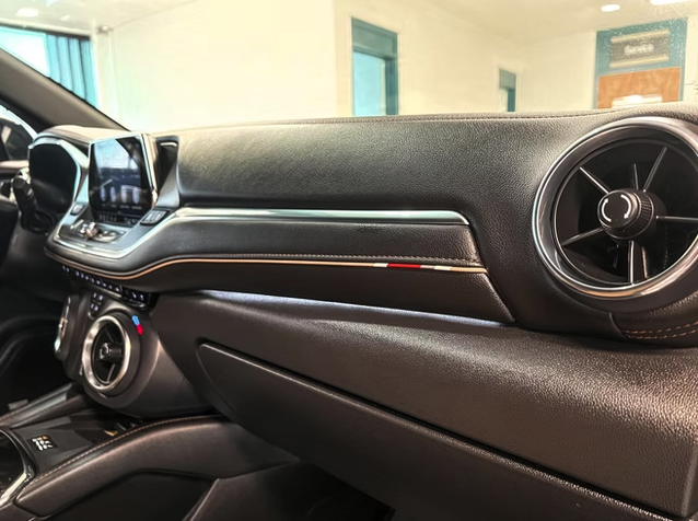 Toyota dashboard and interior surface detail