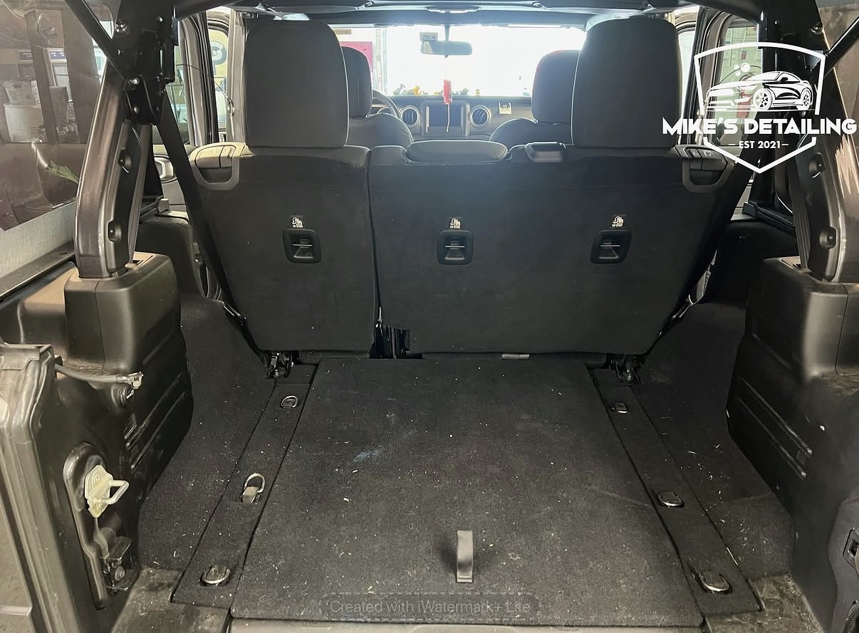 Jeep cargo area before interior detail